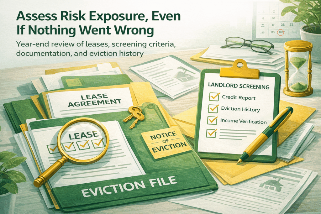 Year-end risk assessment for landlords